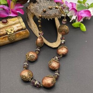 Venetian glass choker vintage B49 🔥